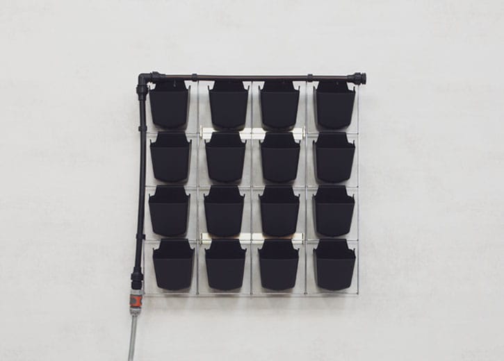 Verticale tuin met watersysteem